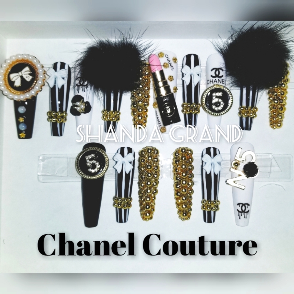 Lux Press-On Nails(XL Ballerina Shape)